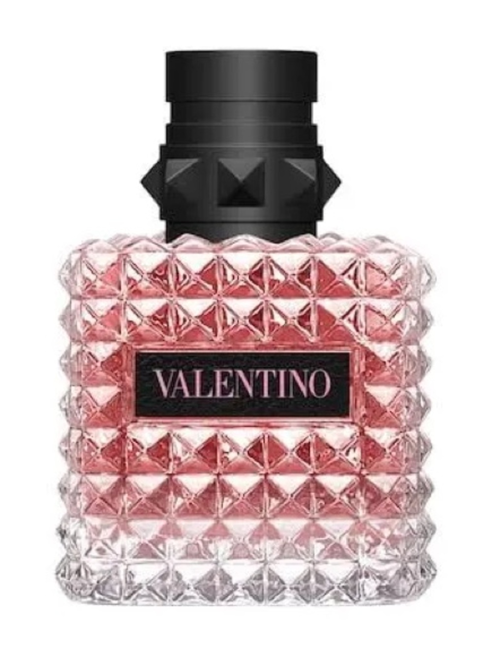 Valentino Pink and Black Studded Glass Fragrance Bottle